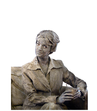 069 Zakendame - Business Lady - Living Statue - Levend Standbeeld
