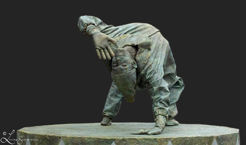 019 Paljas - The Fool - Living Statue - Levend Standbeeld | 014 Paljas - The Fool - Animation - Animatie